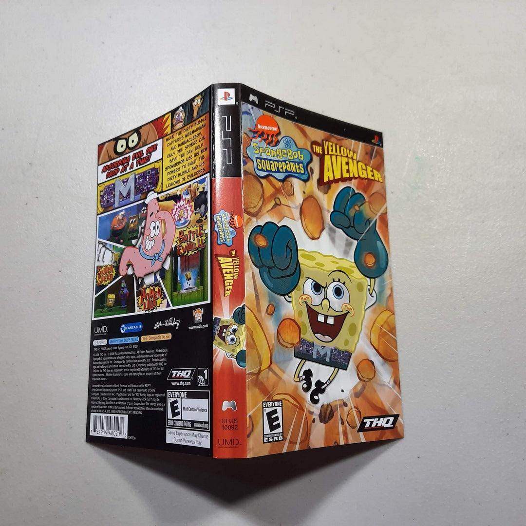 SpongeBob SquarePants The Yellow Avenger PSP(Box Cover) -- Jeux Video Hobby 