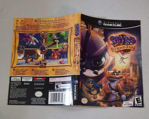 Spyro A Hero's Tail Gamecube (Box Cover) -- Jeux Video Hobby 