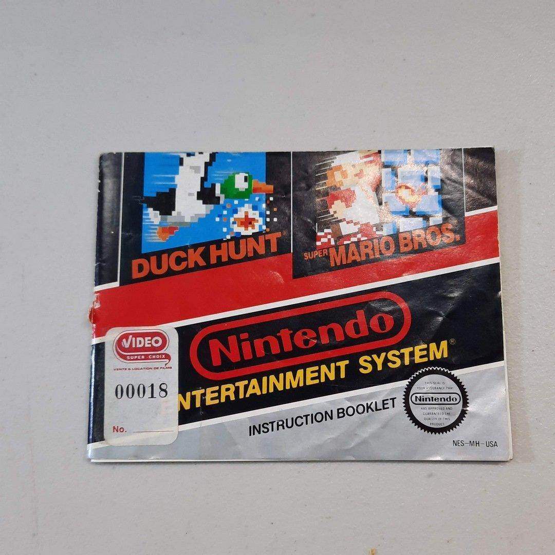 Super Mario Bros And Duck Hunt NES (Instruction) *Anglais/English (Condition-) -- Jeux Video Hobby 