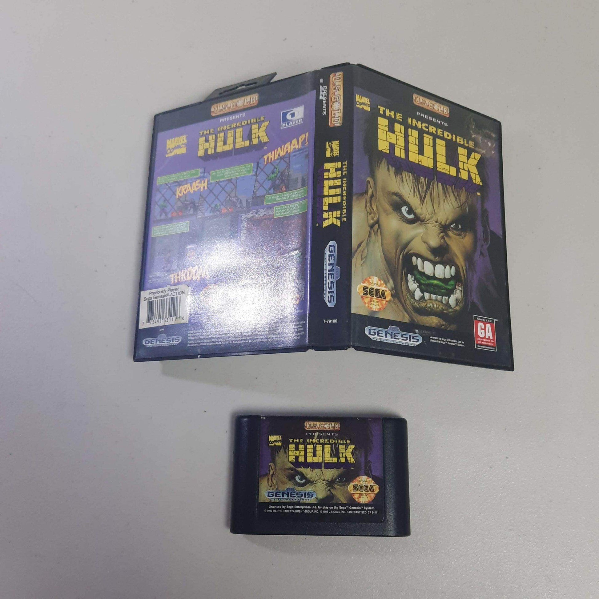 The Incredible Hulk Sega Genesis (Cb) -- Jeux Video Hobby 