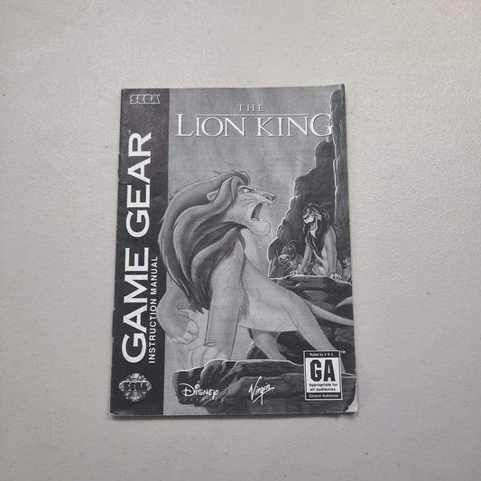 The Lion King Sega Game Gear (Instruction) *Anglais/English -- Jeux Video Hobby 