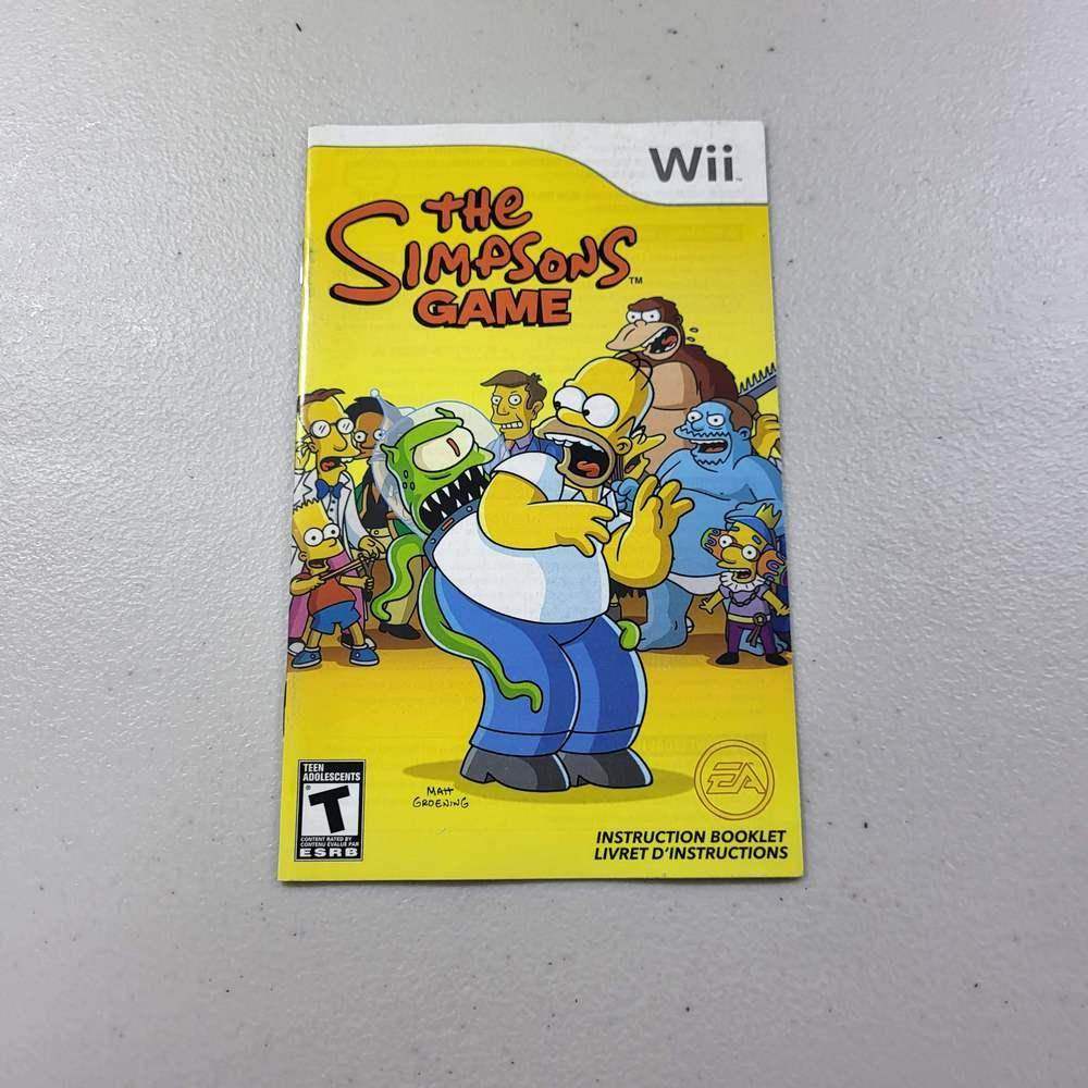 The Simpsons Game Wii (Instruction) *Bilingual -- Jeux Video Hobby 