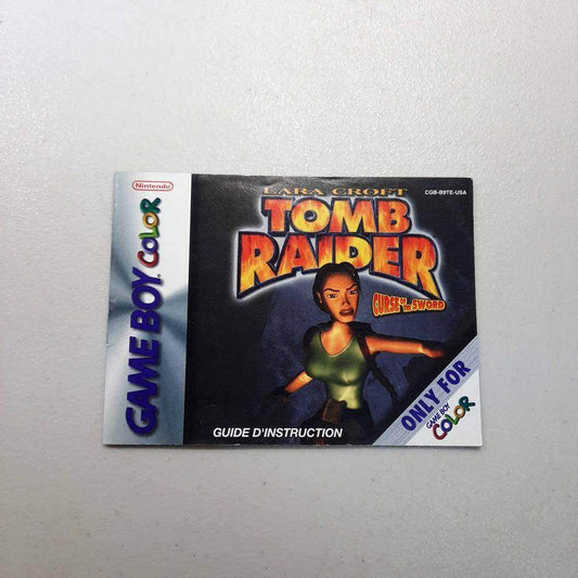 Tomb Raider Curse Of The Sword GameBoy Color (Instruction) *French/Francais -- Jeux Video Hobby 