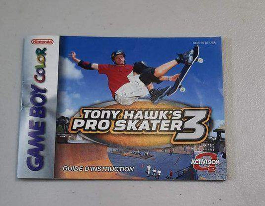Tony Hawk 3 GameBoy Color (Instruction) *French/Francais -- Jeux Video Hobby 