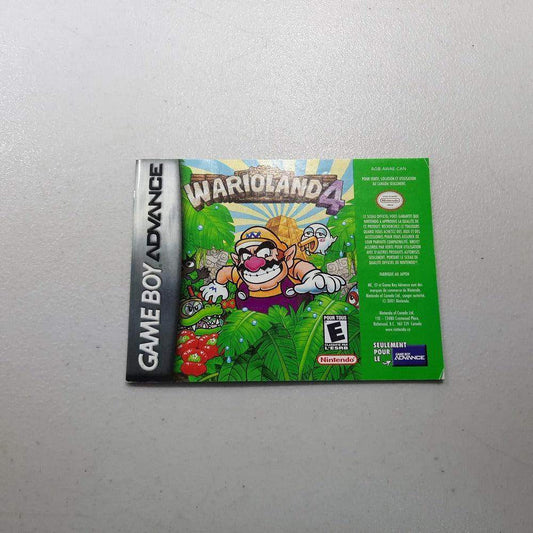 Wario Land 4 GameBoy Advance (Instruction) *French/Francais -- Jeux Video Hobby 